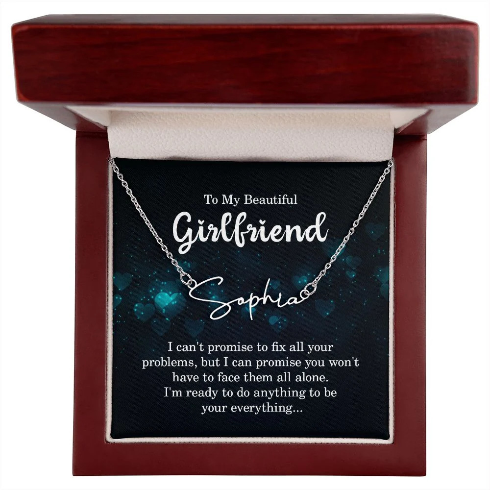 I Can't Promise to Fix All Personalized Silver Tone Name Necklace Custom Name
